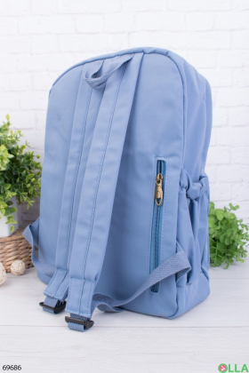 Жіночий блакитний рюкзак