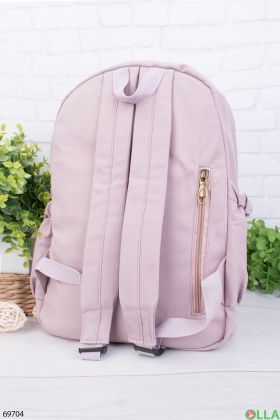 Женский светло-розовый рюкзак