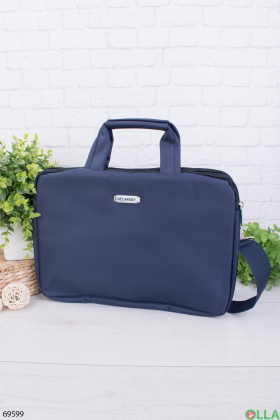Темно-синя сумка для ноутбука