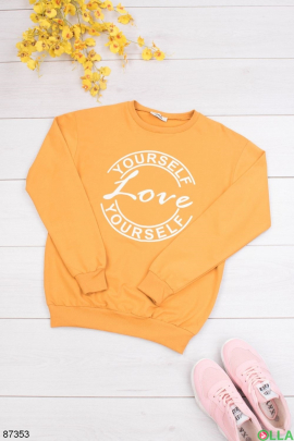 Women's orange sweatshirt
