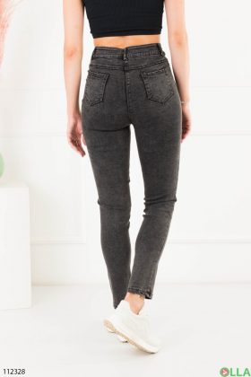 Women's dark gray skinny pants