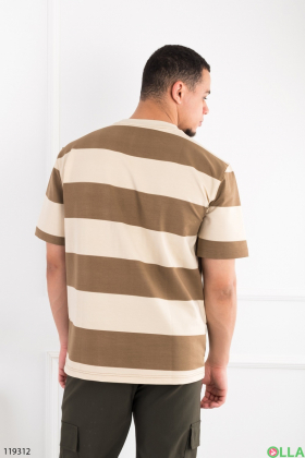 Men's two-tone striped T-shirt