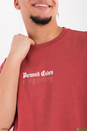 Men's terracotta T-shirt
