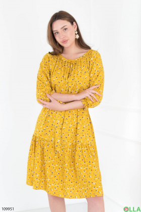 Women's yellow dress