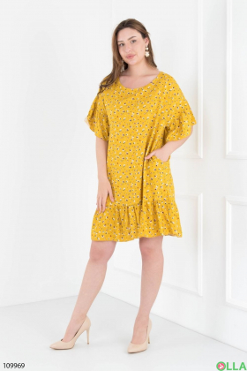 Women's yellow dress
