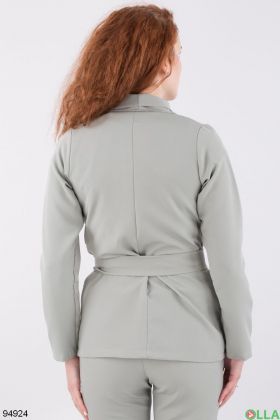 Women's suit of a jacket and trousers