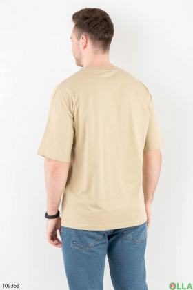 Men's beige T-shirt