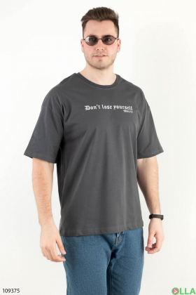 Мужская темно-серая футболка