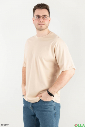Men's beige T-shirt