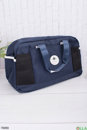 Женская темно-синяя спортивная сумка