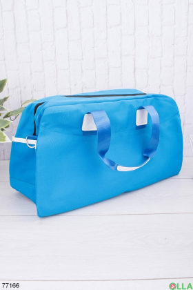 Жіноча блакитна спортивна сумка