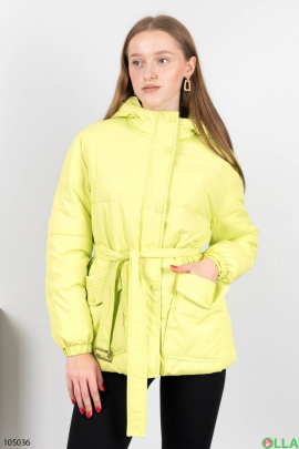 Женская желтая куртка