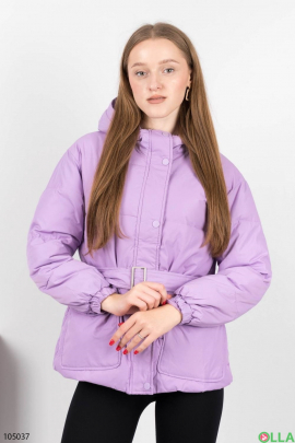 Женская лиловая куртка