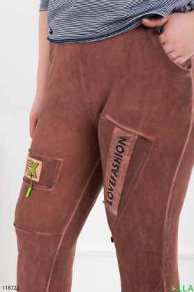 Women's brown banana trousers batal