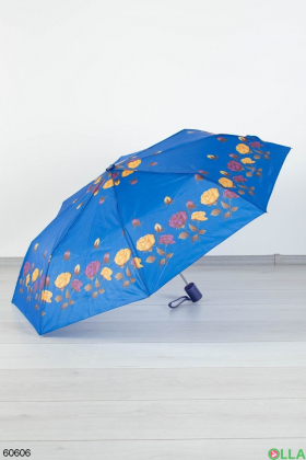 Жіноча синя парасолька з написом