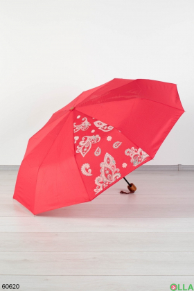 Женский красный зонт