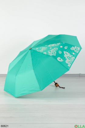 Жіноча бірюзова парасолька