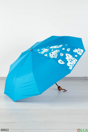 Жіноча блакитна парасолька