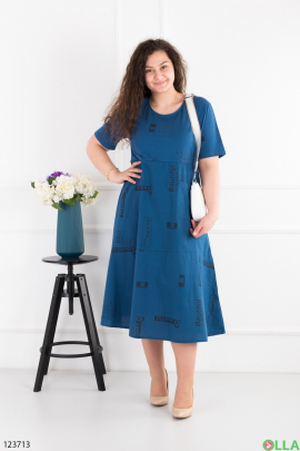 Women's blue batal dress