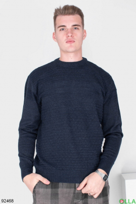 Мужской темно-синий свитер 