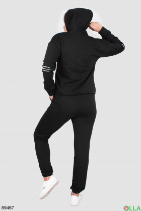 Жіночий спортивний костюм чорного кольору