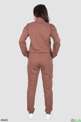 Women's brown tracksuit