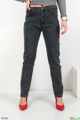 Женские серые джинсы