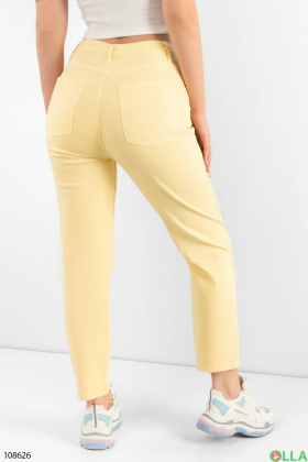Women's yellow batal trousers