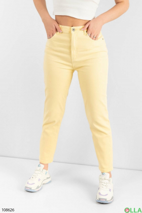 Women's yellow batal trousers