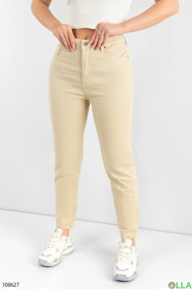 Women's beige batal trousers