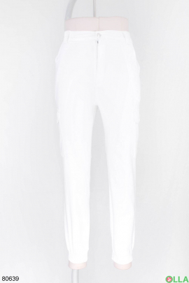 Женские белые брюки 