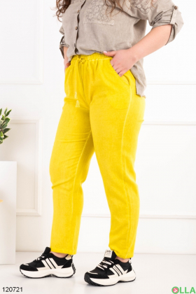 Women's yellow batal banana trousers