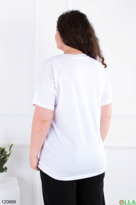 Women's white T-shirt batal