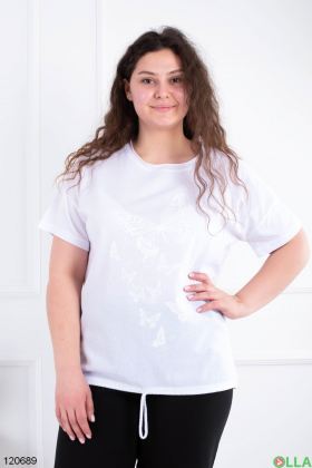 Women's white T-shirt batal