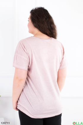 Women's pink batal T-shirt