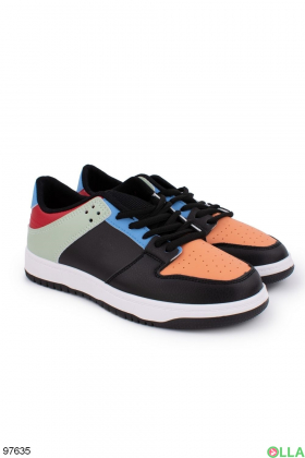 Eco-leather multicolored women's sneakers