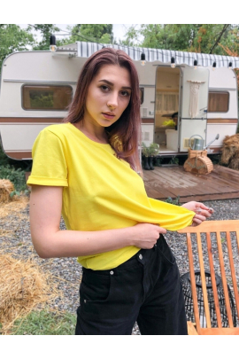 Жіноча футболка Жовта