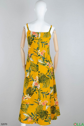 Women's sundress with floral print