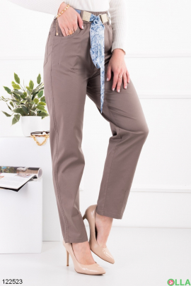 Women's brown banana pants
