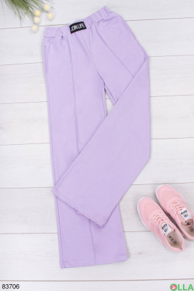 Women's lilac sweatpants