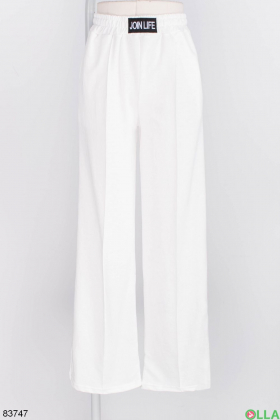 Женские белые спортивные брюки