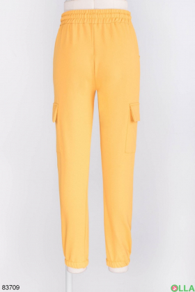 Жіночі жовті спортивні брюки
