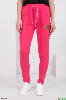 Women's raspberry sweatpants