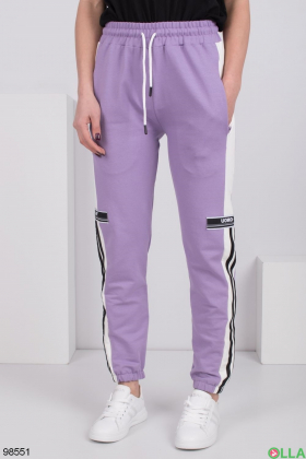 Жіночі фіолетові спортивні брюки