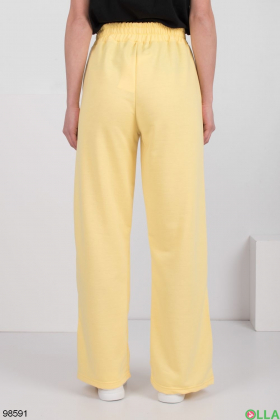 Women's yellow sweatpants