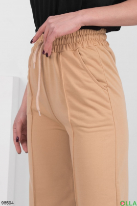 Women's beige sweatpants