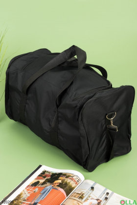 Men's black travel bag