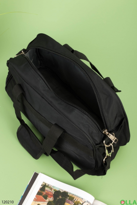 Мужская черная спортивная сумка
