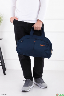 Мужская темно-синяя спортивная сумка