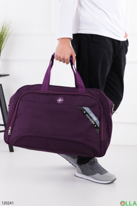 Men's purple sports bag